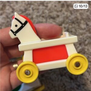 Fisher-Price Little People Rolling Horse - Red and Yellow